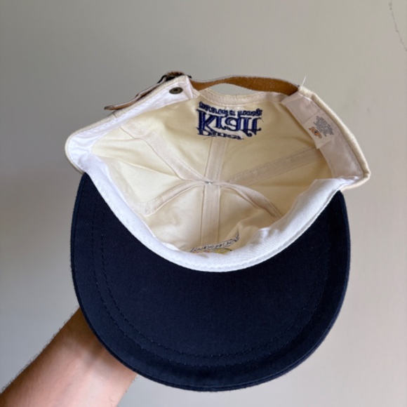 RARE vintage Kraft Dinner French Promo your dad hat 2 tone strap back - Picture 7 of 8